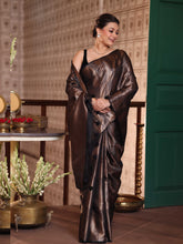 KAVVYA  BLACK HANDLOOM SILK